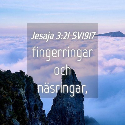 Picture 04 - Jesaja 3:21 SV1917 - fingerringar och - Bible Verse Picture