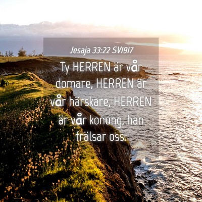 Picture 04 - Jesaja 33:22 SV1917 - Ty HERREN är vår domare, HERREN är vår - Bible Verse Picture