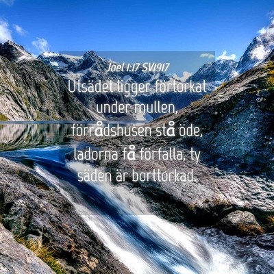 Picture 04 - Joel 1:17 SV1917 - Utsädet ligger förtorkat under mullen, - Bible Verse Picture
