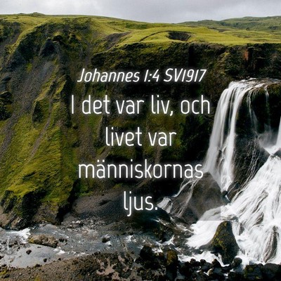 Picture 04 - Johannes 1:4 SV1917 - I det var liv, och livet var människornas - Bible Verse Picture