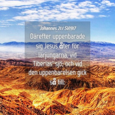Picture 04 - Johannes 21:1 SV1917 - Därefter uppenbarade sig Jesus åter för - Bible Verse Picture
