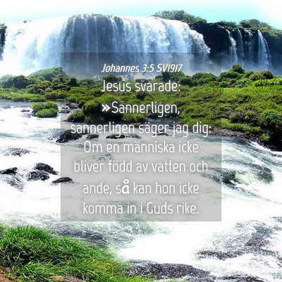 Picture 04 - Johannes 3:5 SV1917 - Jesus svarade: »Sannerligen, sannerligen säger - Bible Verse Picture