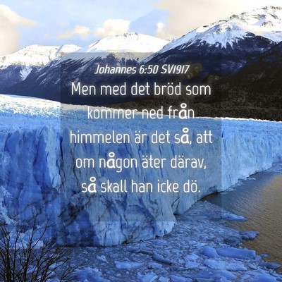 Picture 04 - Johannes 6:50 SV1917 - Men med det bröd som kommer ned från himmelen - Bible Verse Picture