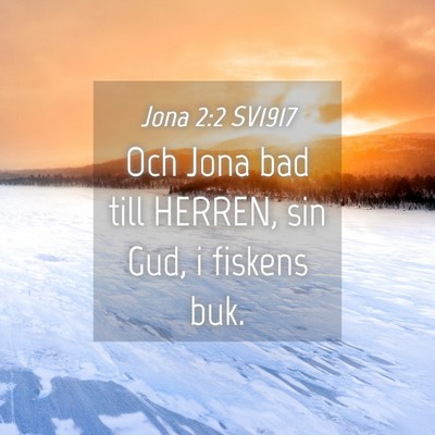 Picture 04 - Jona 2:2 SV1917 - Och Jona bad till HERREN, sin Gud, i fiskens - Bible Verse Picture