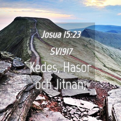 Picture 04 - Josua 15:23 SV1917 - Kedes, Hasor och - Bible Verse Picture