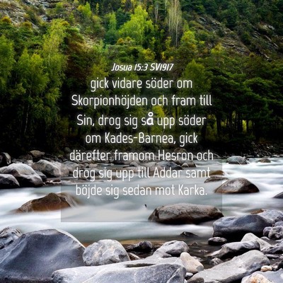 Picture 04 - Josua 15:3 SV1917 - gick vidare söder om Skorpionhöjden och fram - Bible Verse Picture