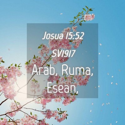 Picture 04 - Josua 15:52 SV1917 - Arab, Ruma, - Bible Verse Picture
