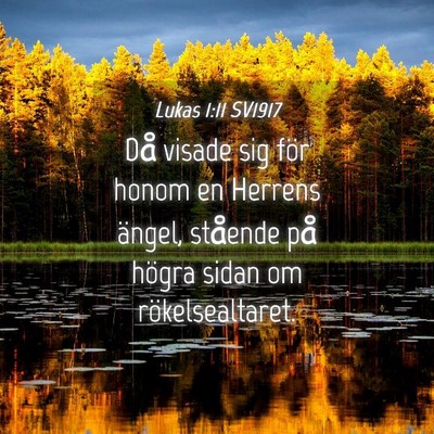Picture 04 - Lukas 1:11 SV1917 - Då visade sig för honom en Herrens ängel, - Bible Verse Picture