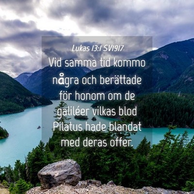 Picture 04 - Lukas 13:1 SV1917 - Vid samma tid kommo några och berättade för - Bible Verse Picture