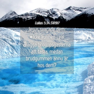 Picture 04 - Lukas 5:34 SV1917 - Jesus svarade dem: »Icke kunnen I väl ålägga - Bible Verse Picture