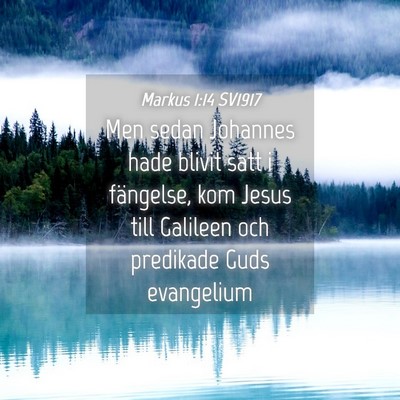 Picture 04 - Markus 1:14 SV1917 - Men sedan Johannes hade blivit satt i fängelse, - Bible Verse Picture