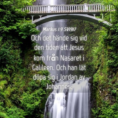 Picture 04 - Markus 1:9 SV1917 - Och det hände sig vid den tiden att Jesus kom - Bible Verse Picture