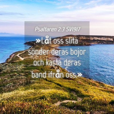Picture 04 - Psaltaren 2:3 SV1917 - »Låt oss slita sönder deras bojor och kasta - Bible Verse Picture