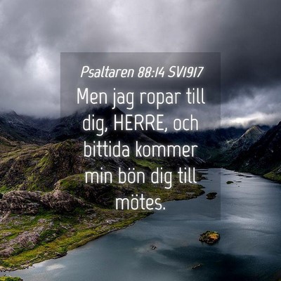 Picture 04 - Psaltaren 88:14 SV1917 - Men jag ropar till dig, HERRE, och bittida kommer - Bible Verse Picture