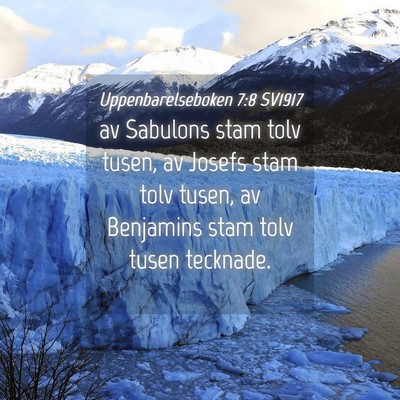 Picture 04 - Uppenbarelseboken 7:8 SV1917 - av Sabulons stam tolv tusen, av Josefs stam tolv - Bible Verse Picture