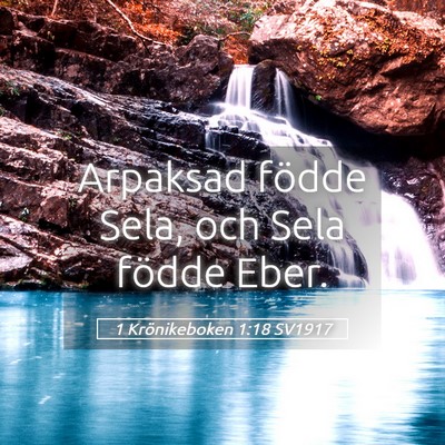 Picture 05 - 1 Krönikeboken 1:18 SV1917 - Arpaksad födde Sela, och Sela födde - Bible Verse Picture