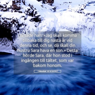 Picture 05 - 1 Mosebok 18:10 SV1917 - Då sade han: »Jag skall komma tillbaka till dig - Bible Verse Picture