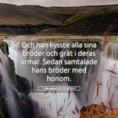 Picture 05 - 1 Mosebok 45:15 SV1917 - Och han kysste alla sina bröder och grät i - Bible Verse Picture