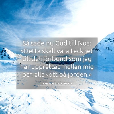 Picture 05 - 1 Mosebok 9:17 SV1917 - Så sade nu Gud till Noa: »Detta skall vara - Bible Verse Picture