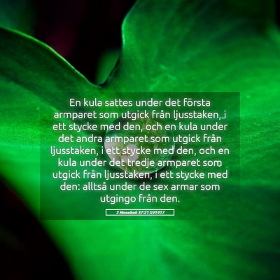 Picture 05 - 2 Mosebok 37:21 SV1917 - En kula sattes under det första armparet som - Bible Verse Picture