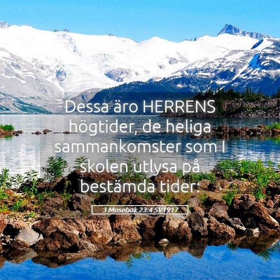 Picture 05 - 3 Mosebok 23:4 SV1917 - Dessa äro HERRENS högtider, de heliga - Bible Verse Picture