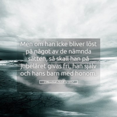 Picture 05 - 3 Mosebok 25:54 SV1917 - Men om han icke bliver löst på något av de - Bible Verse Picture