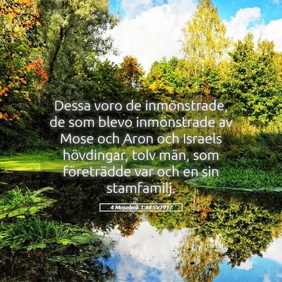Picture 05 - 4 Mosebok 1:44 SV1917 - Dessa voro de inmönstrade, de som blevo - Bible Verse Picture
