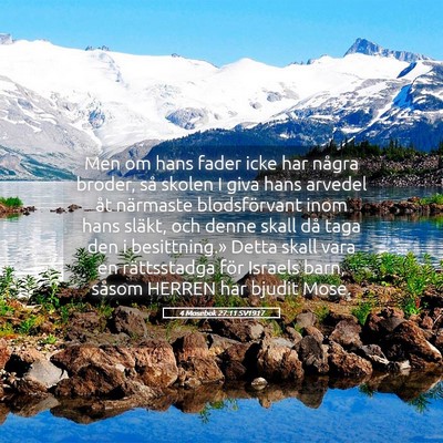 Picture 05 - 4 Mosebok 27:11 SV1917 - Men om hans fader icke har några broder, så - Bible Verse Picture