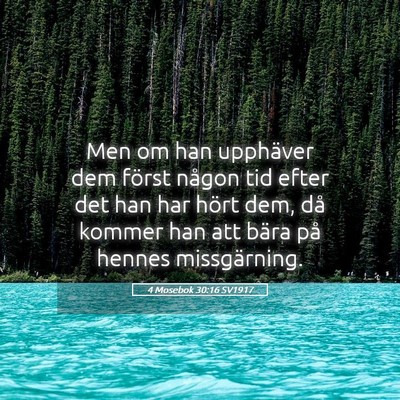 Picture 05 - 4 Mosebok 30:16 SV1917 - Men om han upphäver dem först någon tid efter - Bible Verse Picture