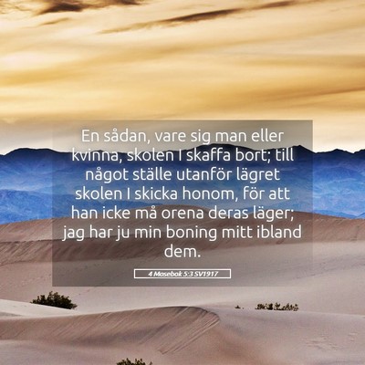 Picture 05 - 4 Mosebok 5:3 SV1917 - En sådan, vare sig man eller kvinna, skolen I - Bible Verse Picture