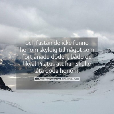 Picture 05 - Apostlagärningarna 13:28 SV1917 - och fastän de icke funno honom skyldig till - Bible Verse Picture