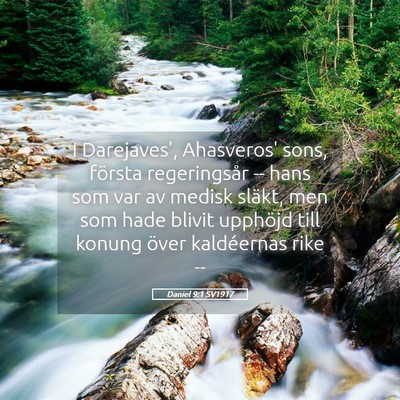 Picture 05 - Daniel 9:1 SV1917 - I Darejaves', Ahasveros' sons, första - Bible Verse Picture