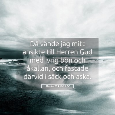 Picture 05 - Daniel 9:3 SV1917 - Då vände jag mitt ansikte till Herren Gud med - Bible Verse Picture