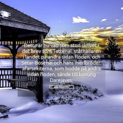 Picture 05 - Esra 5:6 SV1917 - Detta är nu vad som stod skrivet i det brev som - Bible Verse Picture