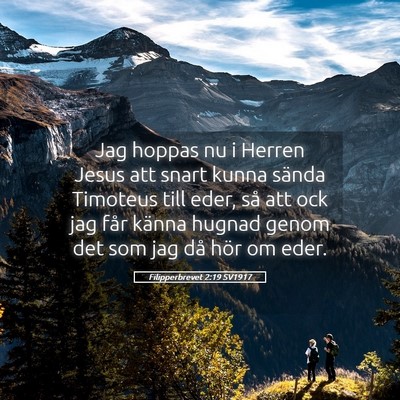 Picture 05 - Filipperbrevet 2:19 SV1917 - Jag hoppas nu i Herren Jesus att snart kunna - Bible Verse Picture