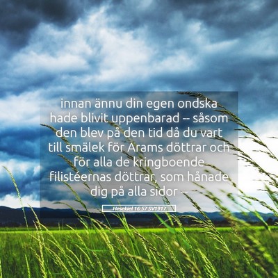 Picture 05 - Hesekiel 16:57 SV1917 - innan ännu din egen ondska hade blivit - Bible Verse Picture