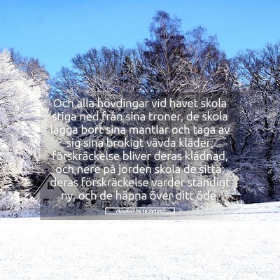 Picture 05 - Hesekiel 26:16 SV1917 - Och alla hövdingar vid havet skola stiga ned - Bible Verse Picture