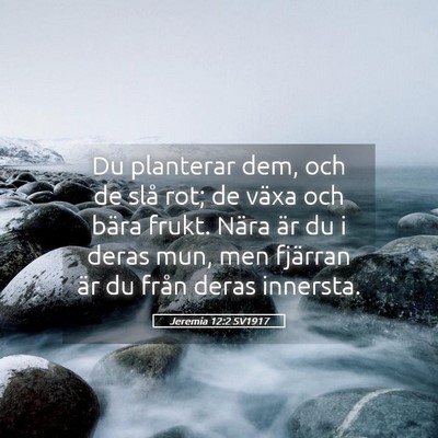 Picture 05 - Jeremia 12:2 SV1917 - Du planterar dem, och de slå rot; de växa och - Bible Verse Picture