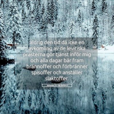 Picture 05 - Jeremia 33:18 SV1917 - aldrig den tid då icke en avkomling av de - Bible Verse Picture