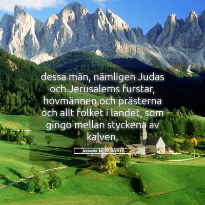 Picture 05 - Jeremia 34:19 SV1917 - dessa män, nämligen Judas och Jerusalems - Bible Verse Picture