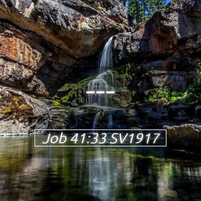 Picture 05 - Job 41:33 SV1917 -  - Bible Verse Picture