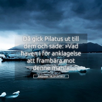 Picture 05 - Johannes 18:29 SV1917 - Då gick Pilatus ut till dem och sade: »Vad - Bible Verse Picture