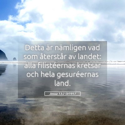 Picture 05 - Josua 13:2 SV1917 - Detta är nämligen vad som återstår av landet: - Bible Verse Picture