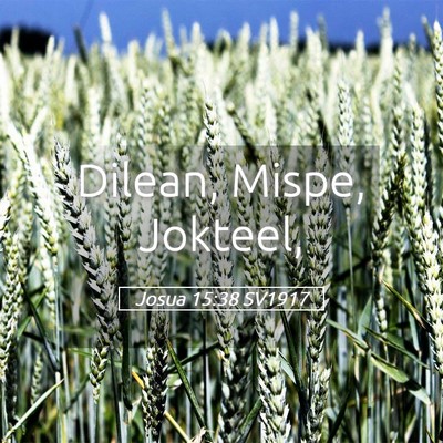 Picture 05 - Josua 15:38 SV1917 - Dilean, Mispe, - Bible Verse Picture
