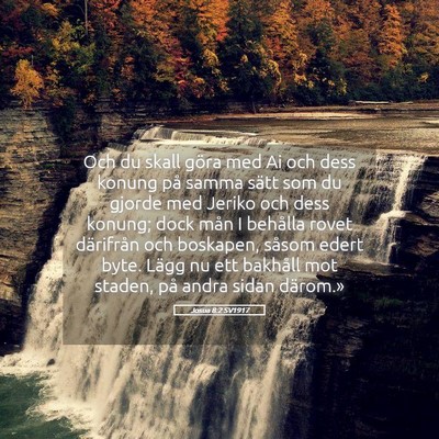 Picture 05 - Josua 8:2 SV1917 - Och du skall göra med Ai och dess konung på - Bible Verse Picture