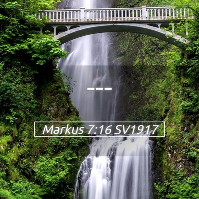 Picture 05 - Markus 7:16 SV1917 -  - Bible Verse Picture
