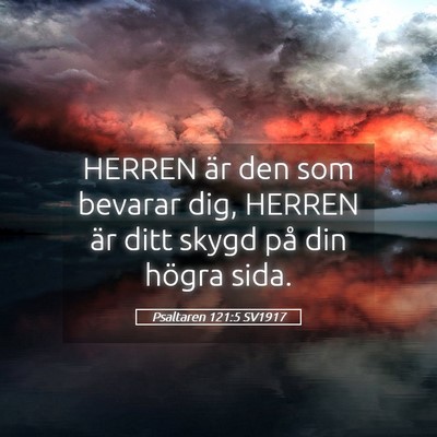 Picture 05 - Psaltaren 121:5 SV1917 - HERREN är den som bevarar dig, HERREN är ditt - Bible Verse Picture