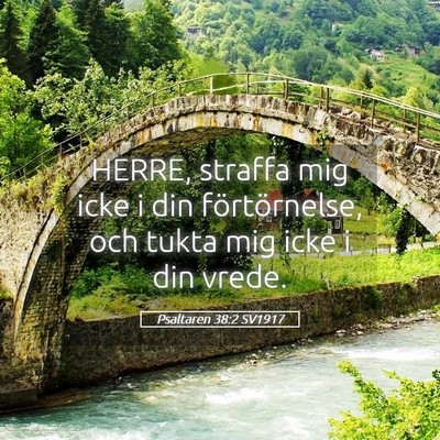 Picture 05 - Psaltaren 38:2 SV1917 - HERRE, straffa mig icke i din förtörnelse, och - Bible Verse Picture