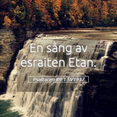 Picture 05 - Psaltaren 89:1 SV1917 - En sång av esraiten - Bible Verse Picture