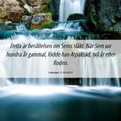 Picture 06 - 1 Mosebok 11:10 SV1917 - Detta är berättelsen om Sems släkt. När Sem - Bible Verse Picture